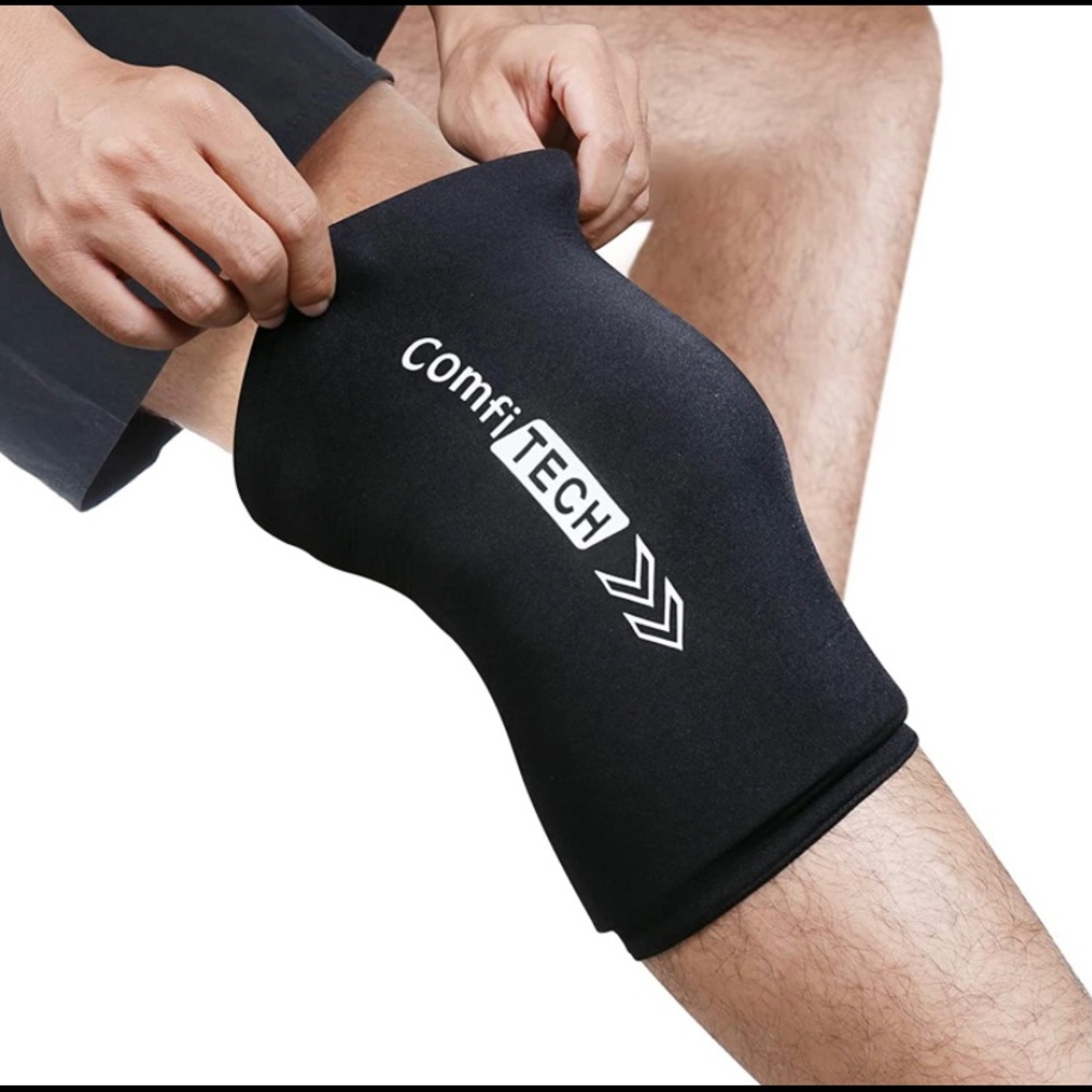 Knee Ice Pack for Injuries Compression Sleeve, Flexible Gel Ice Pack for Knee